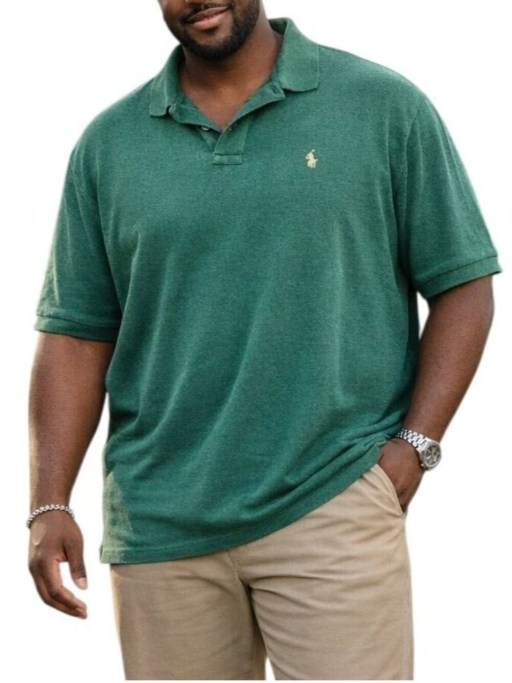 Polo Ralph Lauren Size XL Polo Shirt Green Casual Classic Fit Embroidered Logo